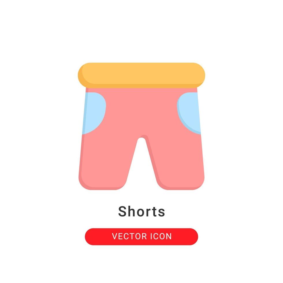 short pants icon vector illustration. short pants icon flat design.