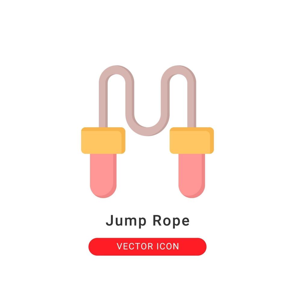 jump rope icon vector illustration. jump rope icon flat design.