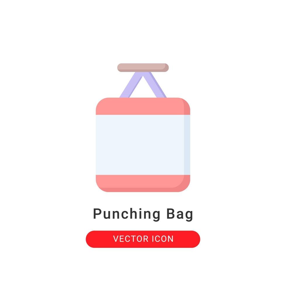 punching bag icon vector illustration. punching bag icon flat design.