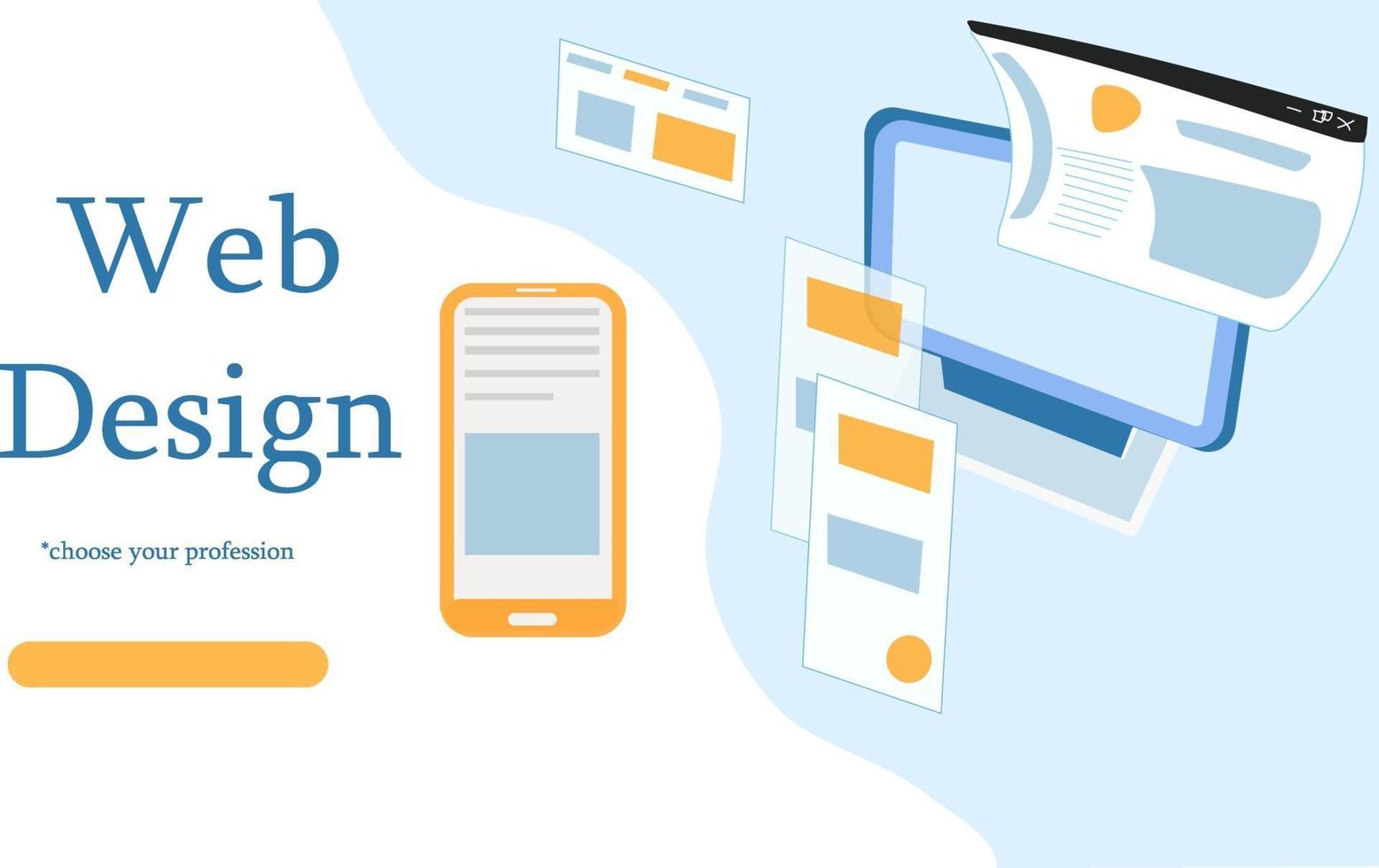 web design page vector