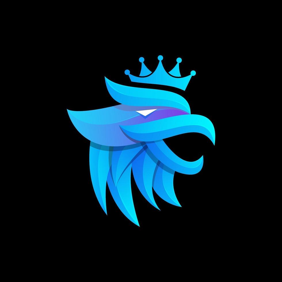 águila, ilustración, colorido, logotipo, diseño vector