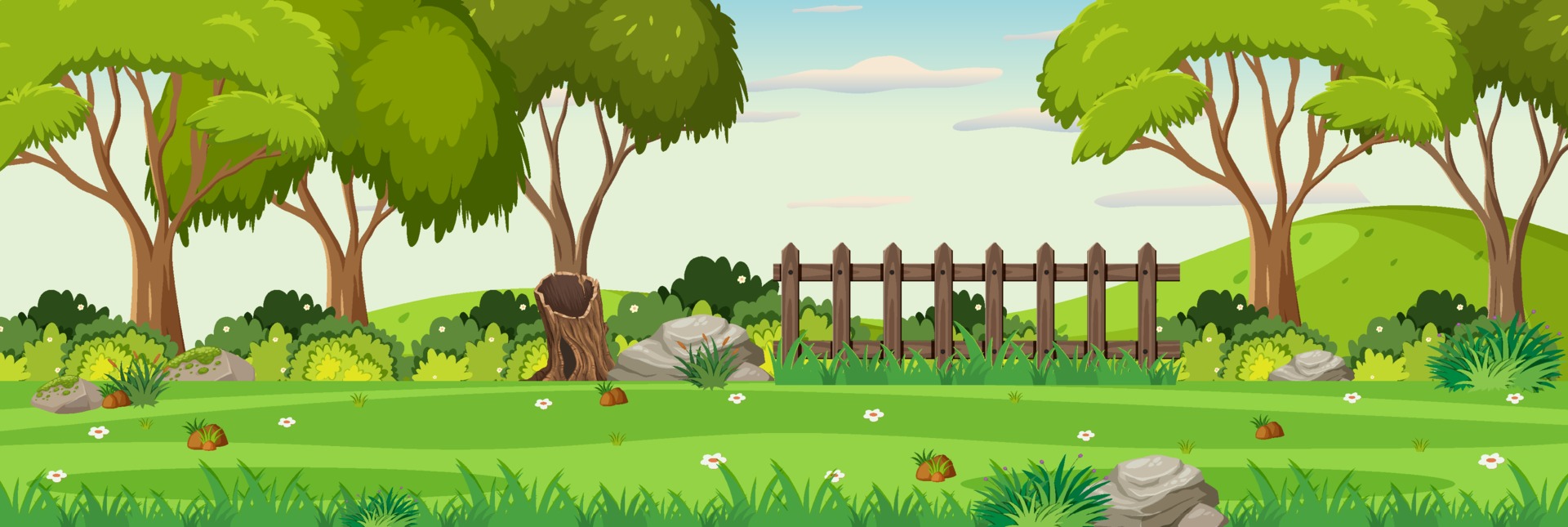 Garden Background Vector Art, Icons, and Graphics for Free Download