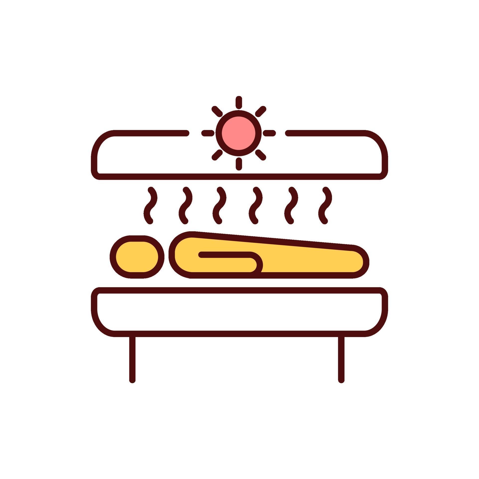 Tanning beds RGB color icon 2145908 Vector Art at Vecteezy