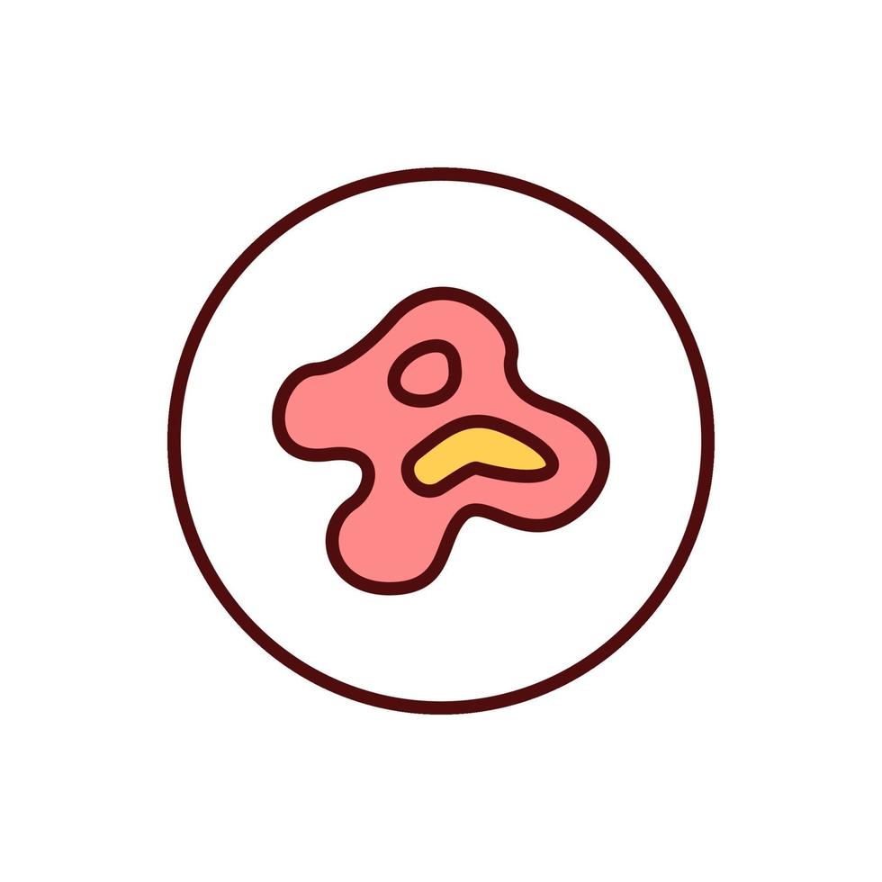 Malignant melanoma RGB color icon vector