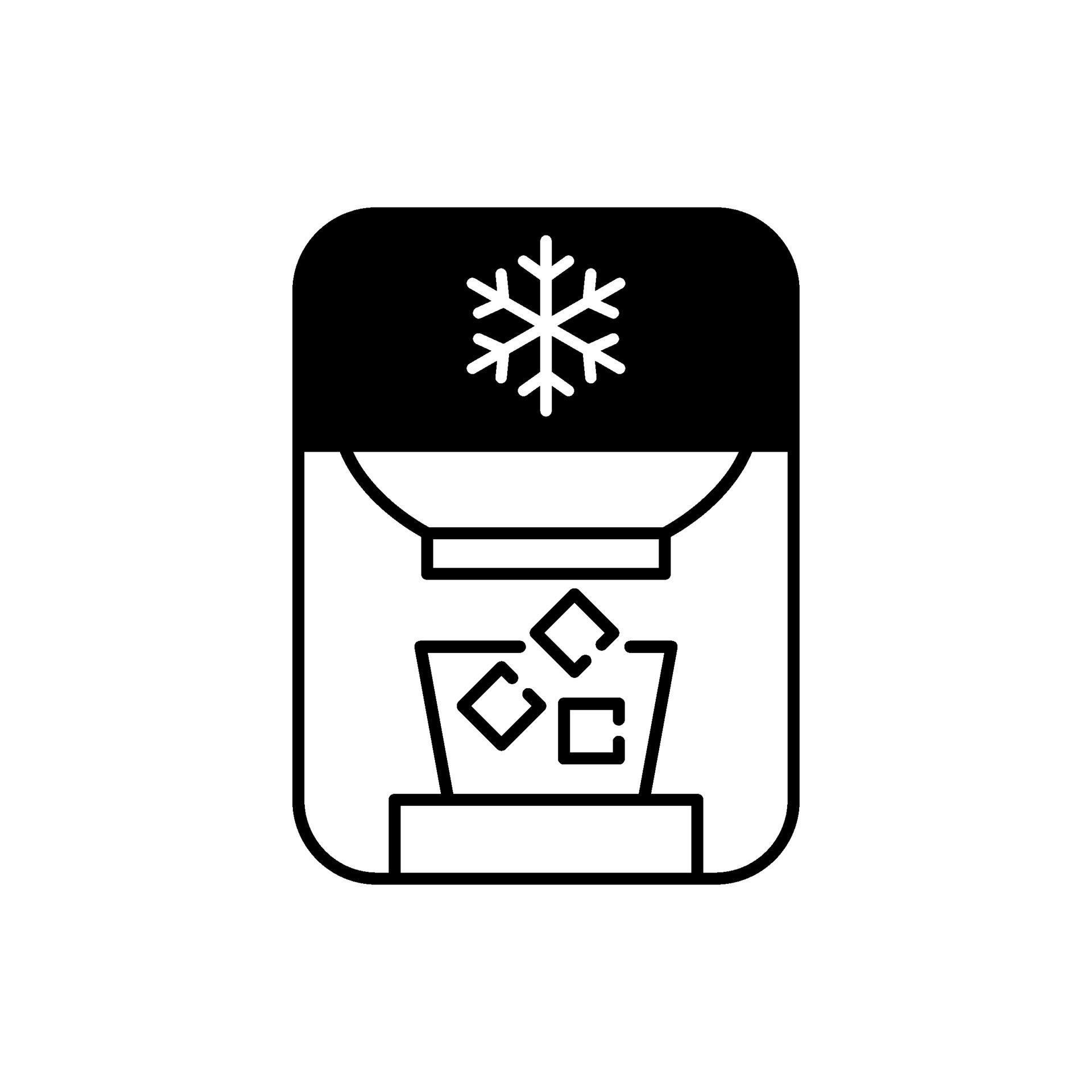 Ice maker black linear icon 2146162 Vector Art at Vecteezy