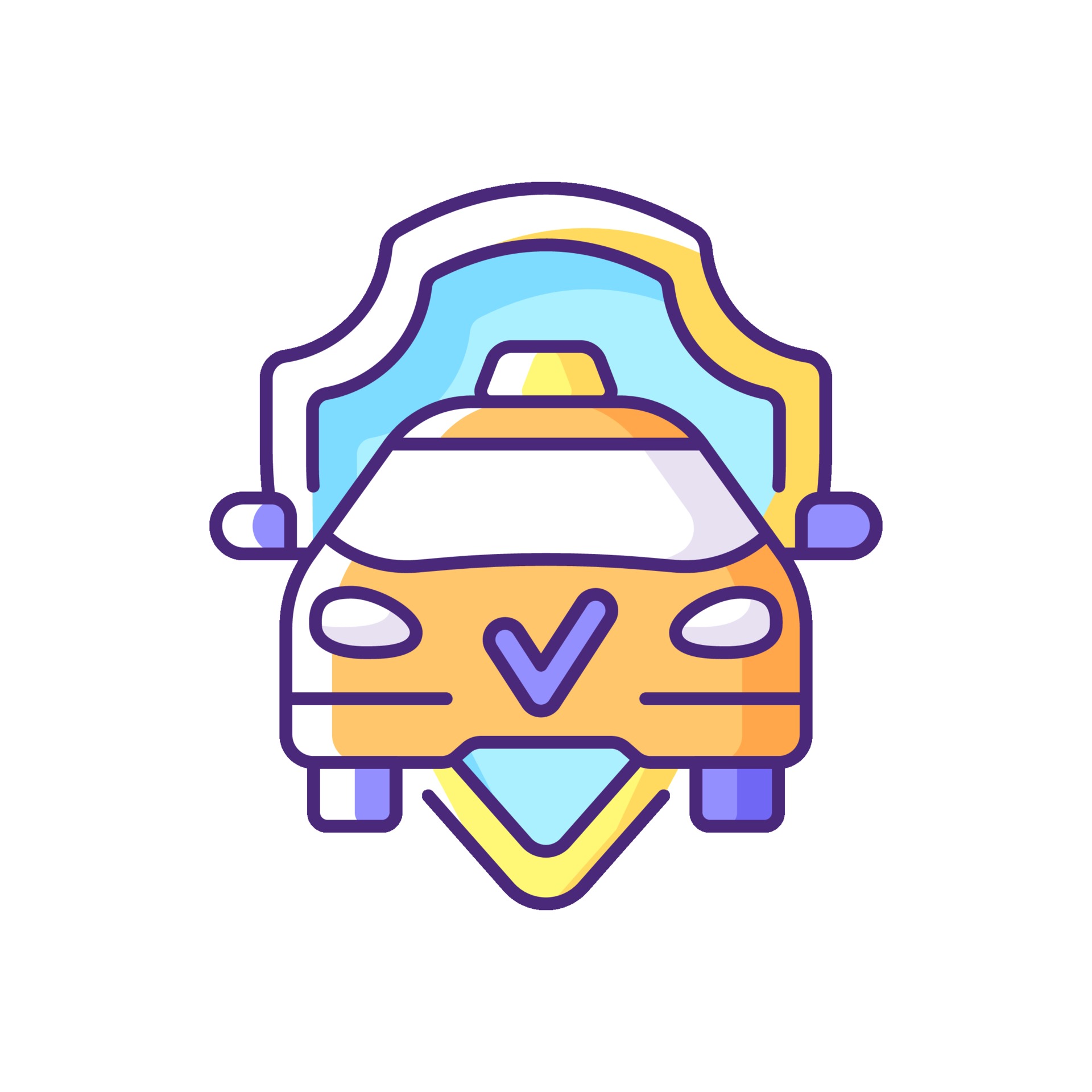 Safe ride RGB color icon 2146325 Vector Art at Vecteezy