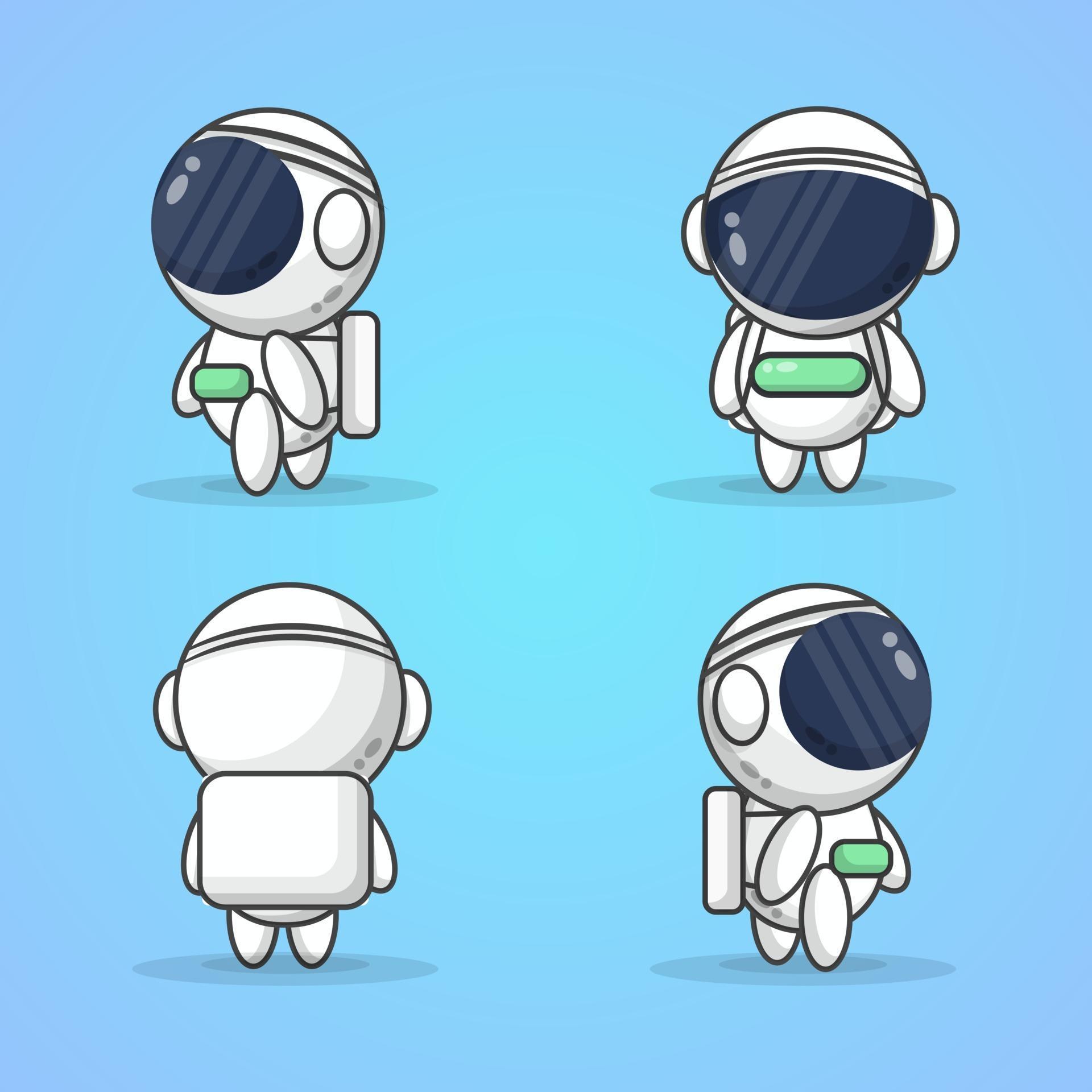Vector illustration of cute astronauts 2146637 Vector Art at Vecteezy