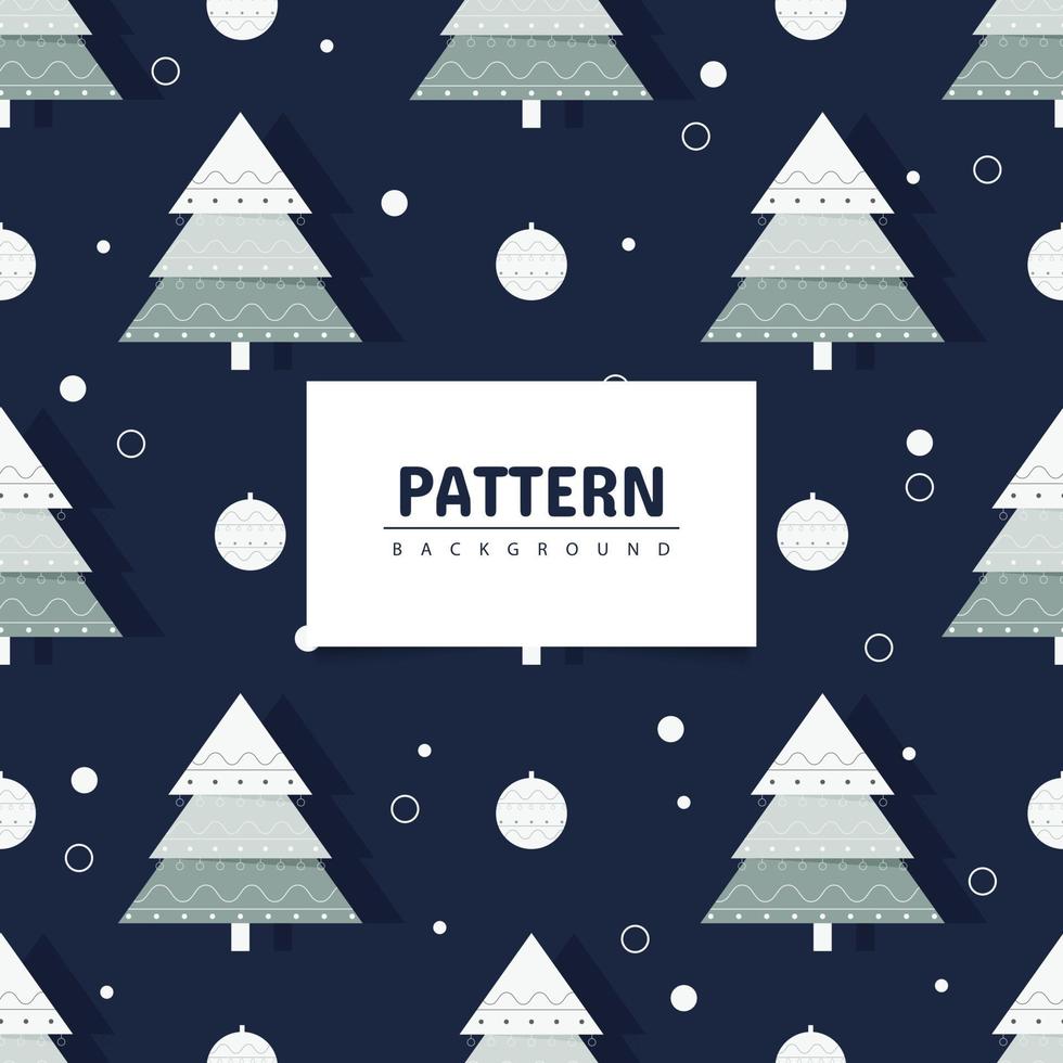 Christmas tree seamless pattern design vector