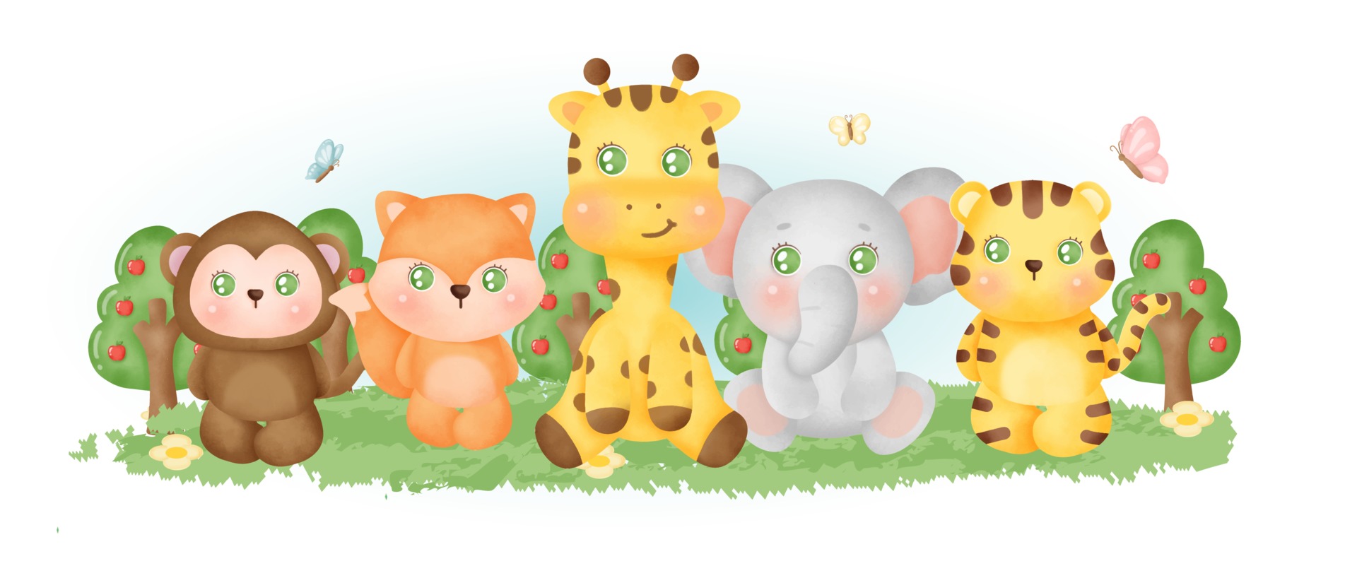 Baby Animals Clipart Vector Art, Icons, and Graphics for Free Download