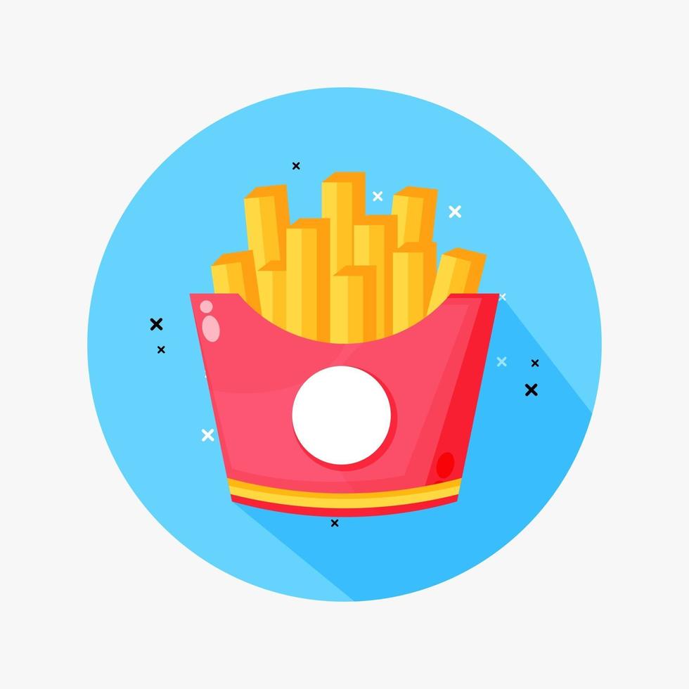 vector de diseño de icono de papas fritas