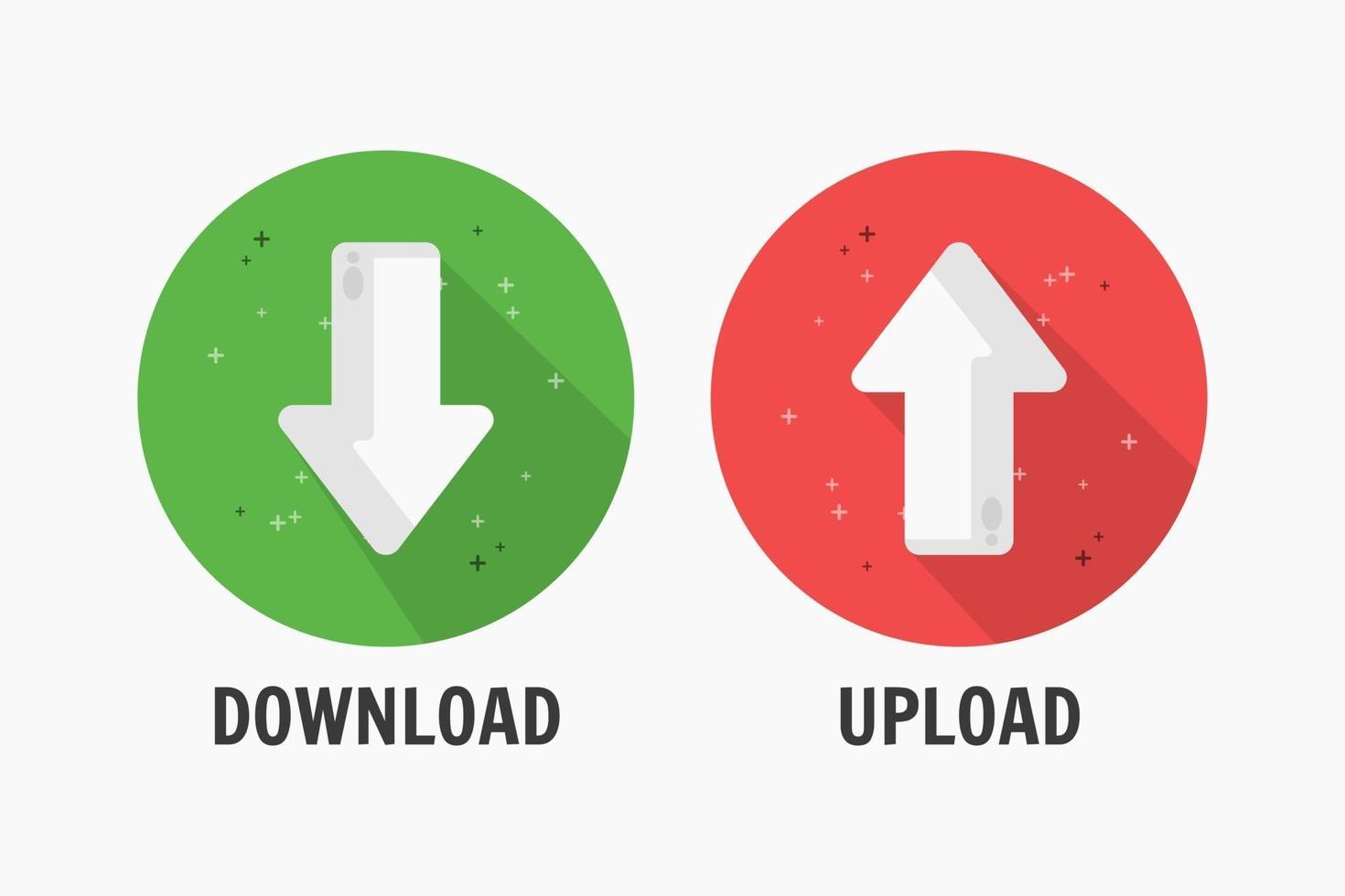 Download and upload the icon design vector