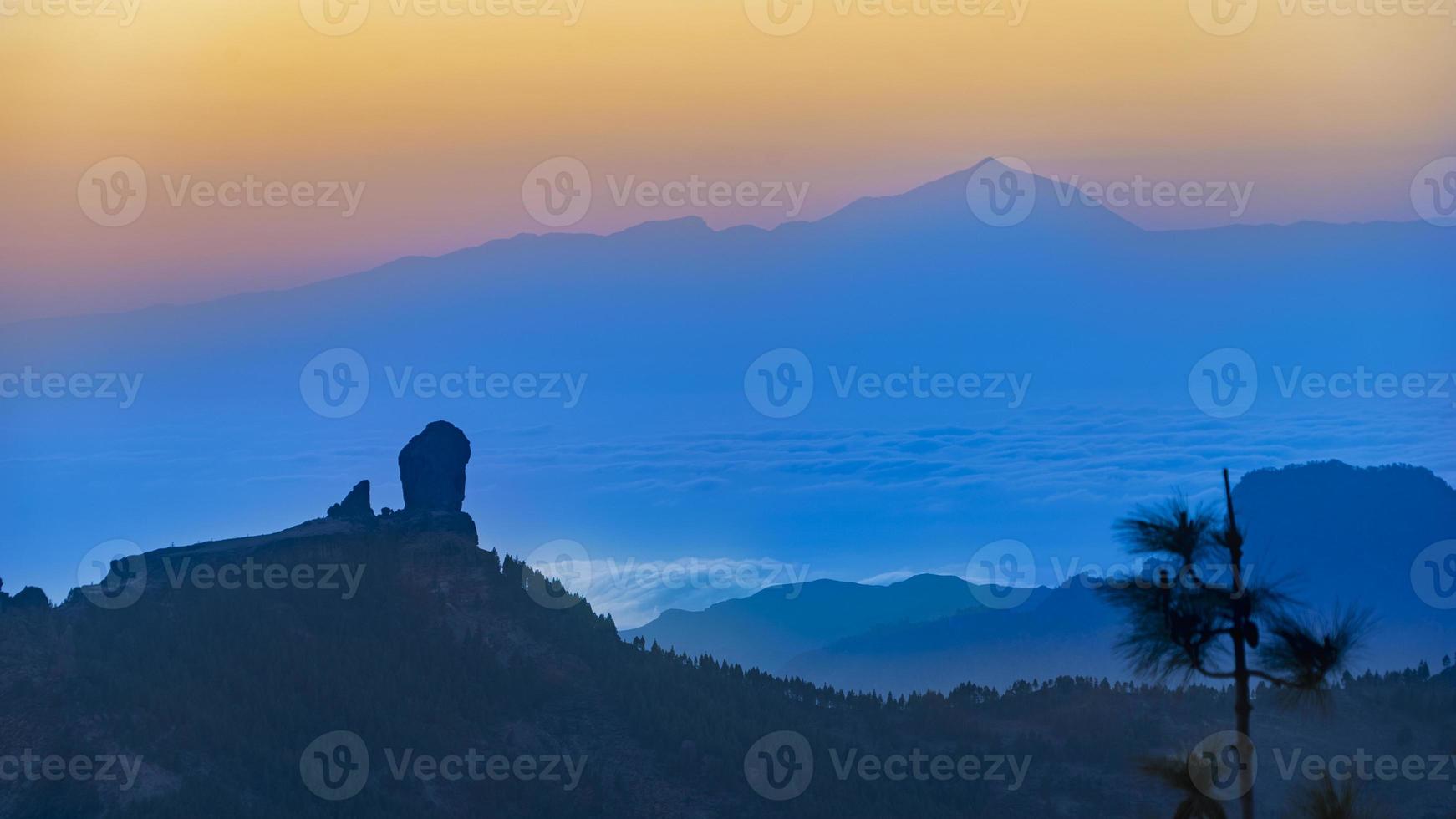 montañas en la cumbre de gran canaria foto