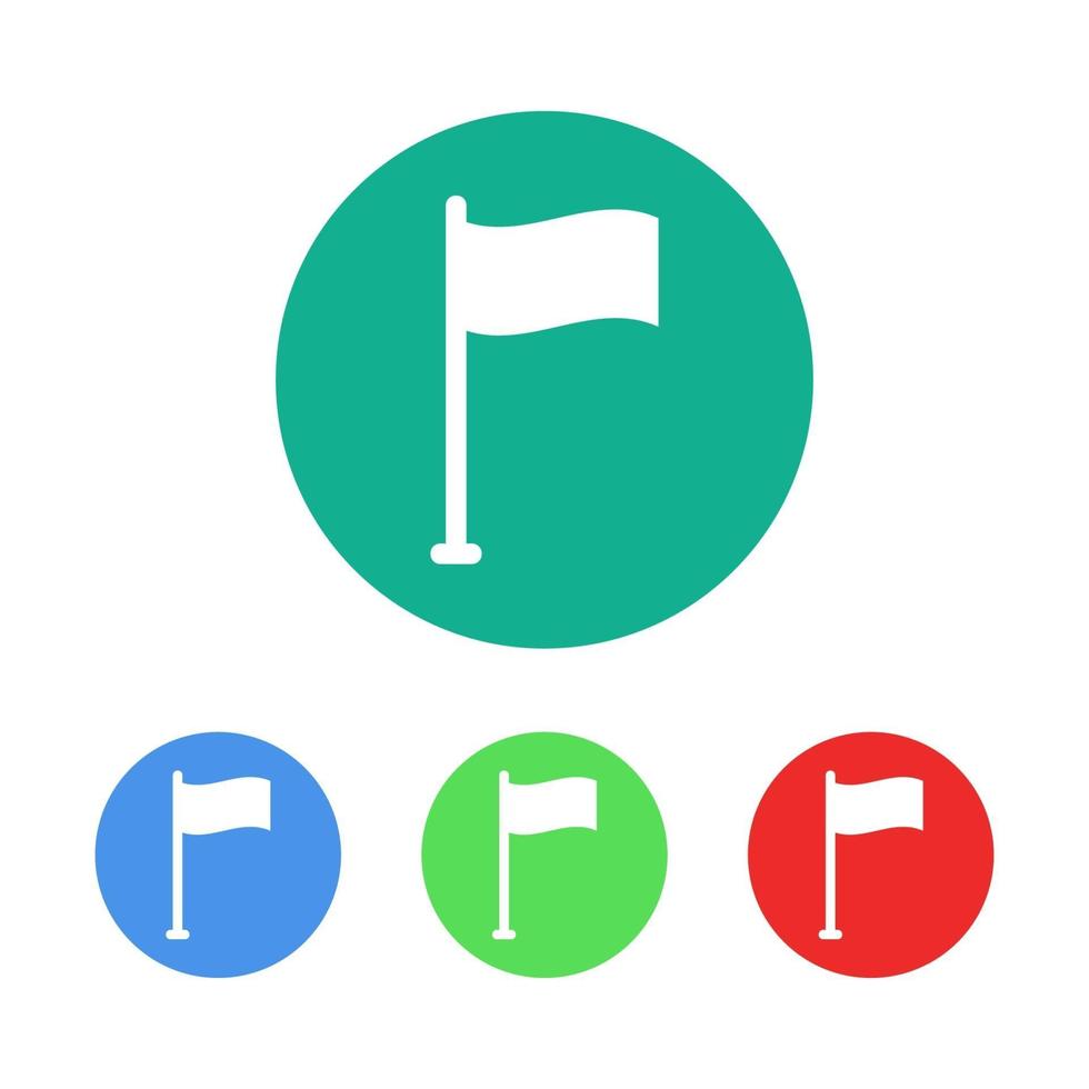 Flag Set On White Background vector