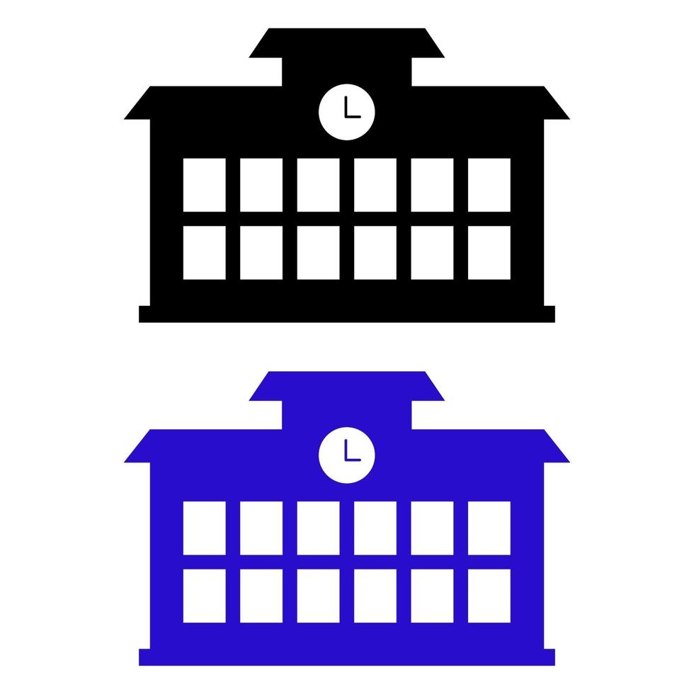 School Set On White Background vector