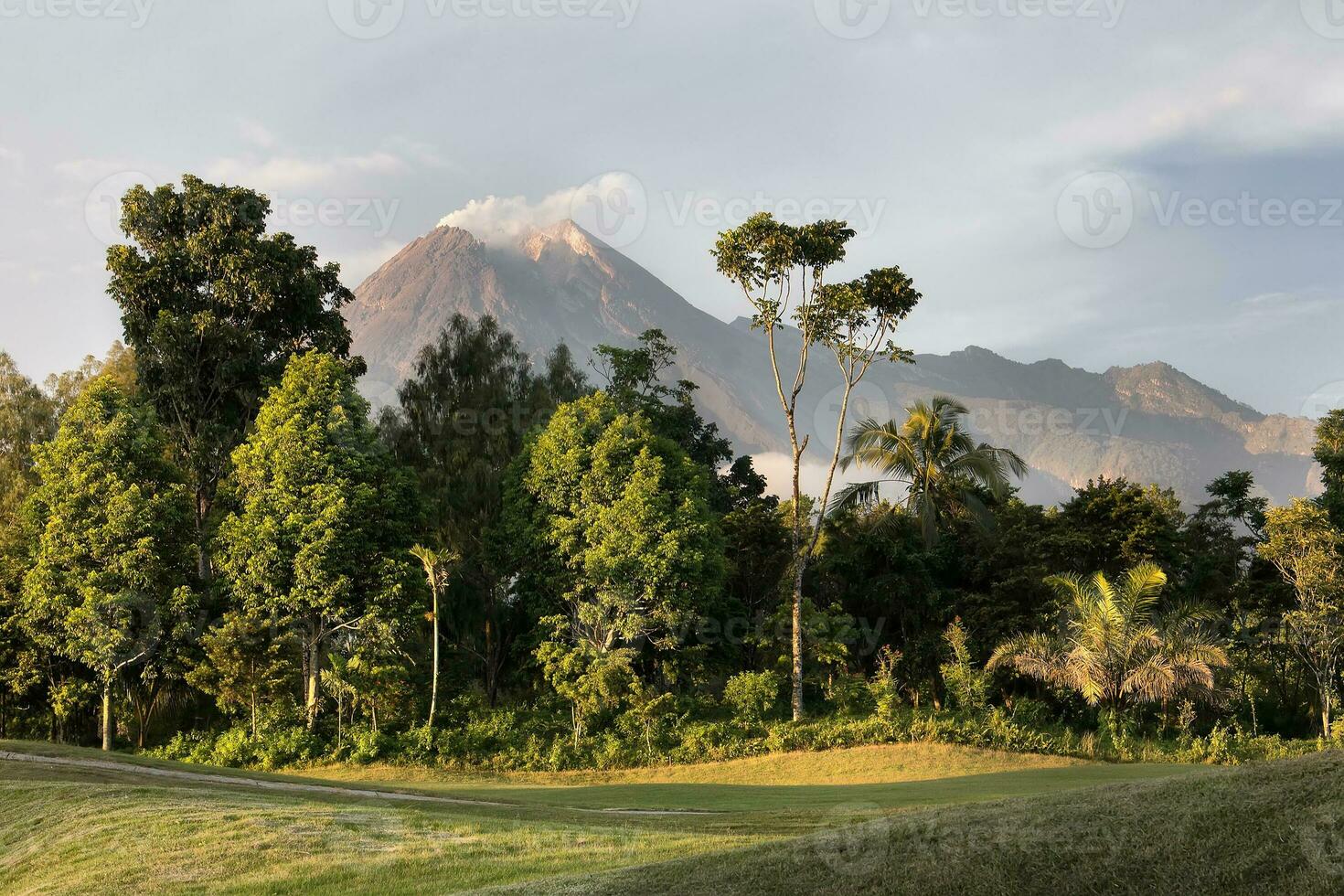 exhibición de la gran montaña a la luz del día foto