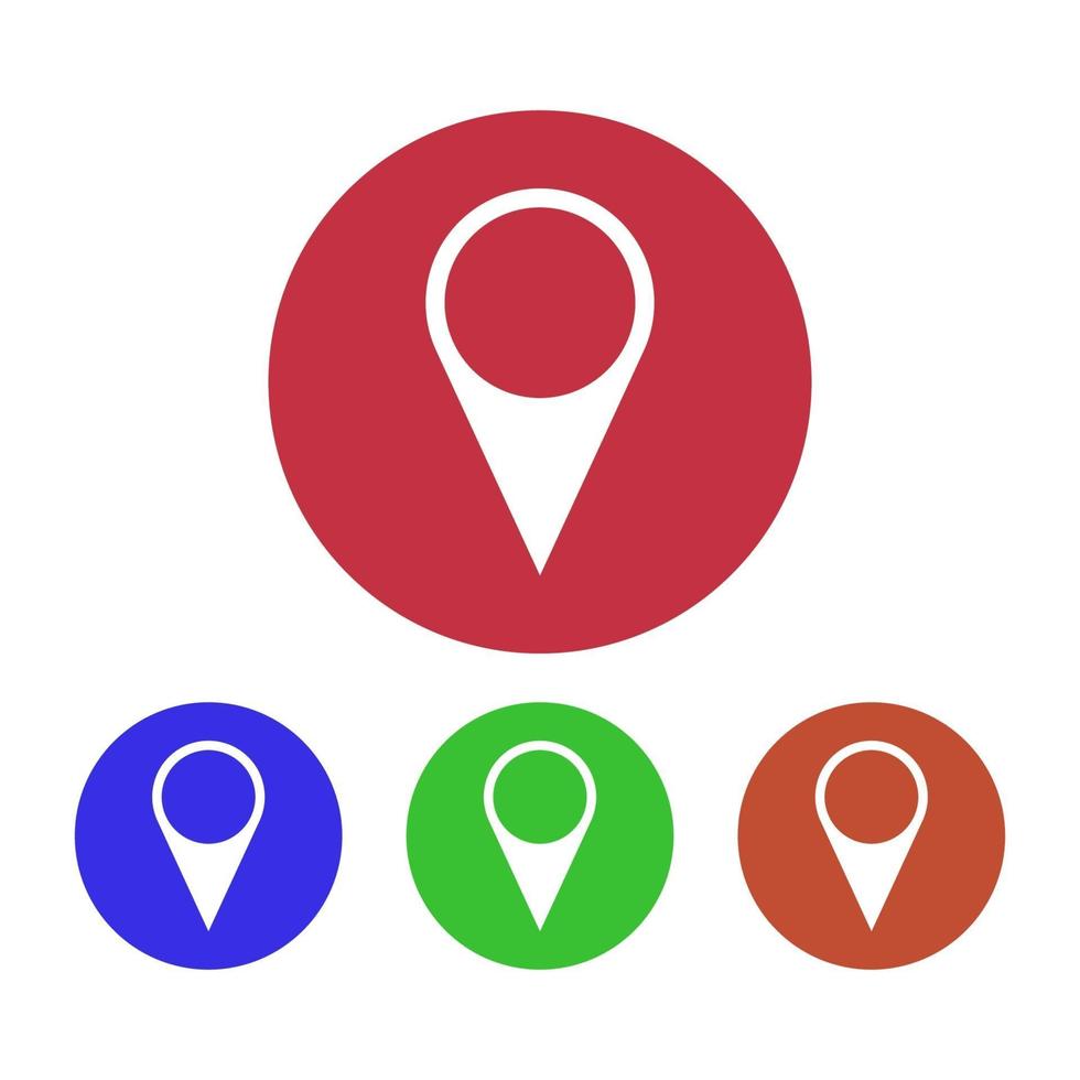 Gps Set On White Background vector