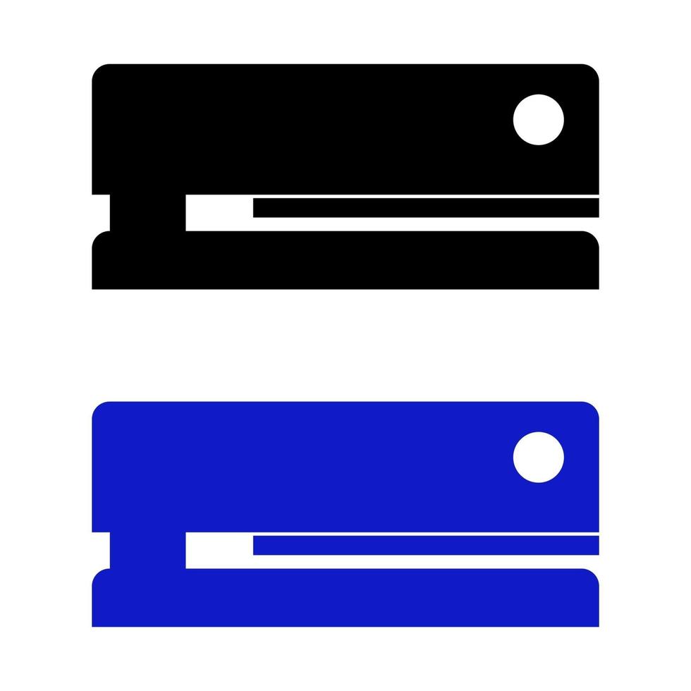 Set Of Staplers On White Background vector