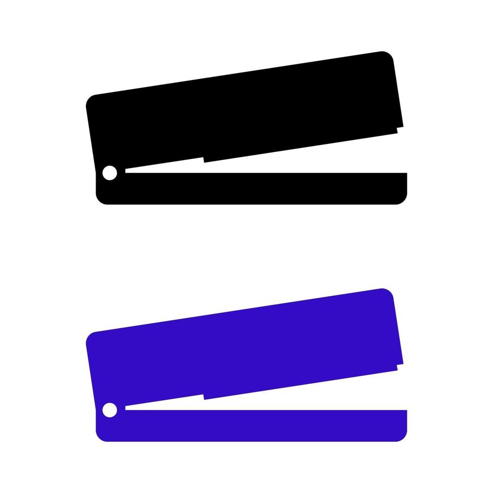 Set Of Staplers On White Background vector