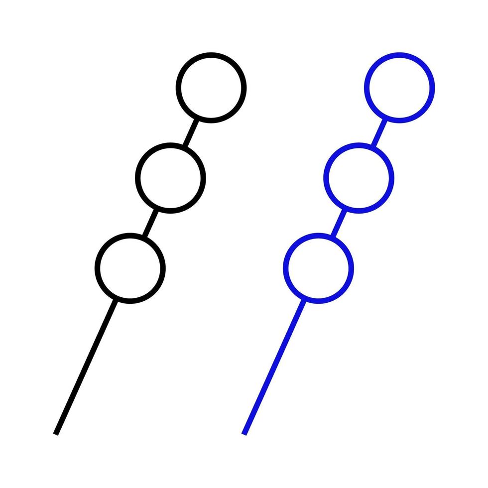 Skewer Set On White Background vector