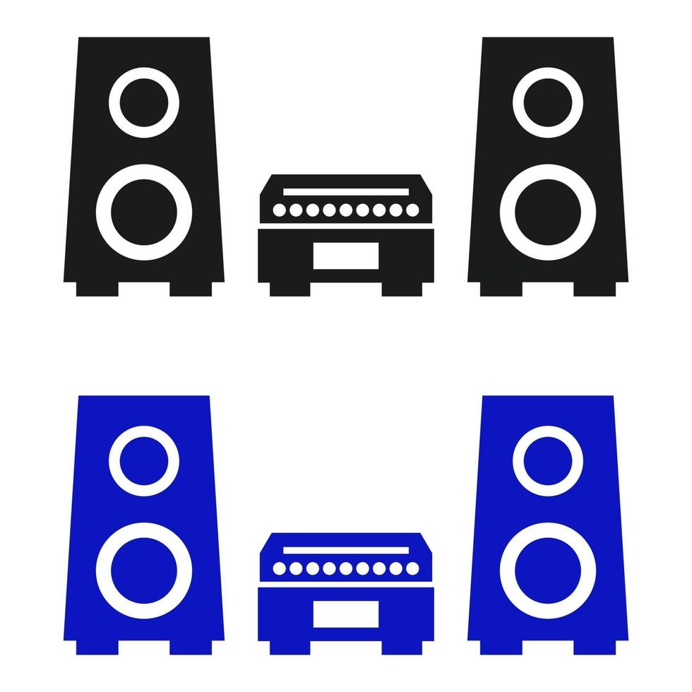 Stereo Set On White Background vector