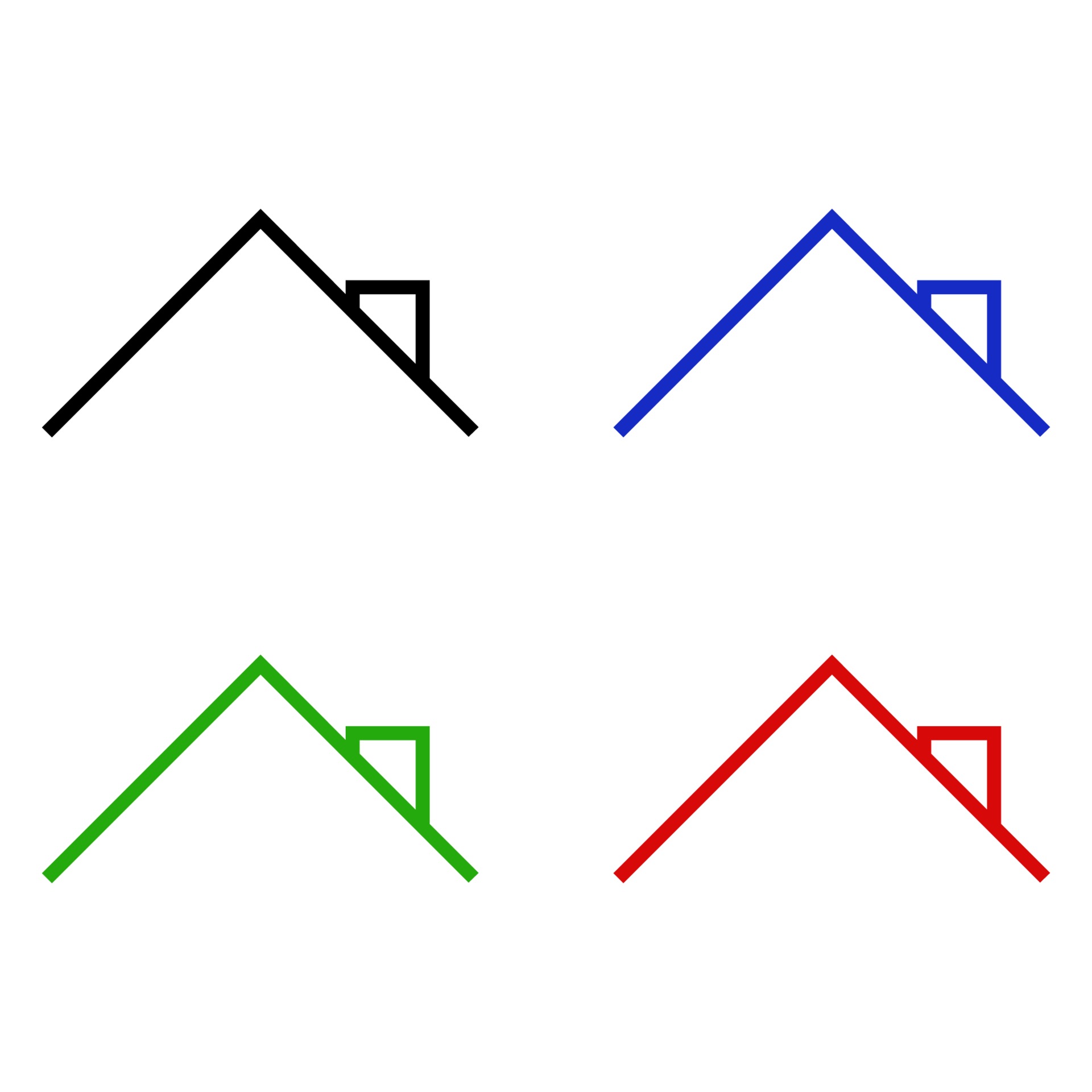 Roof Set On White Background 2148331 Vector Art at Vecteezy