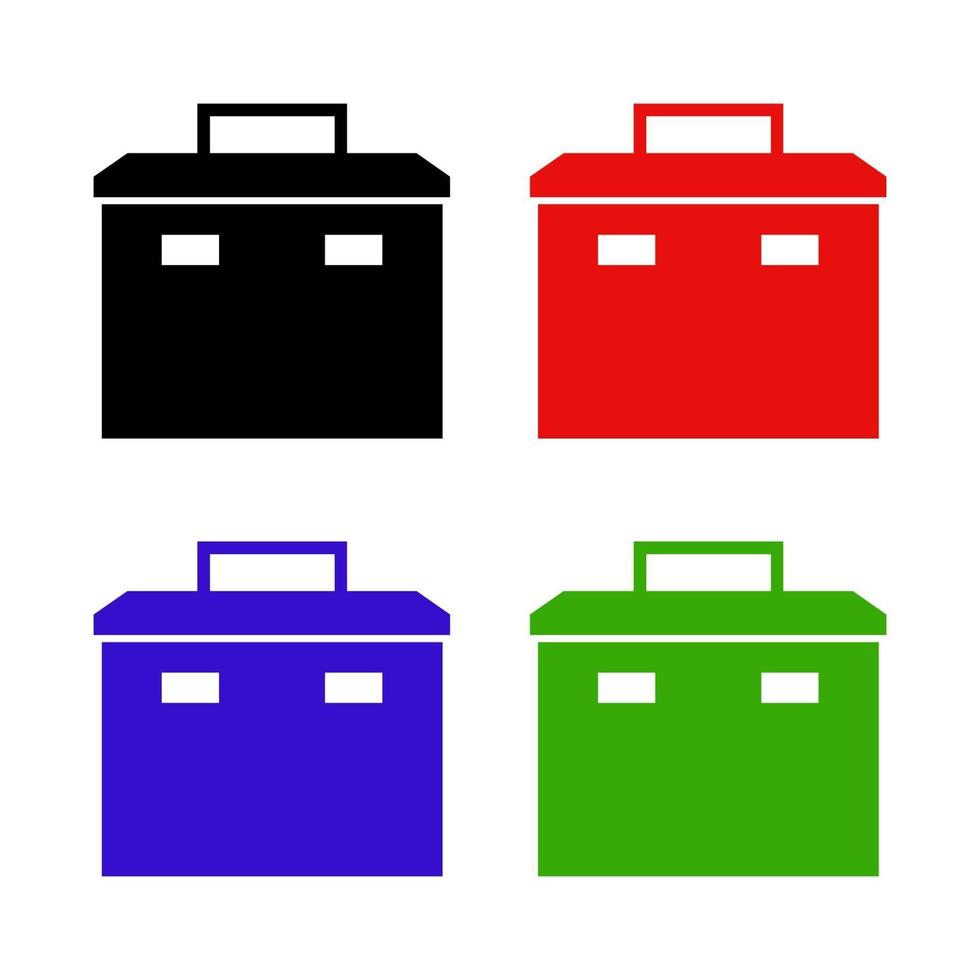 Toolbox Set On White Background vector