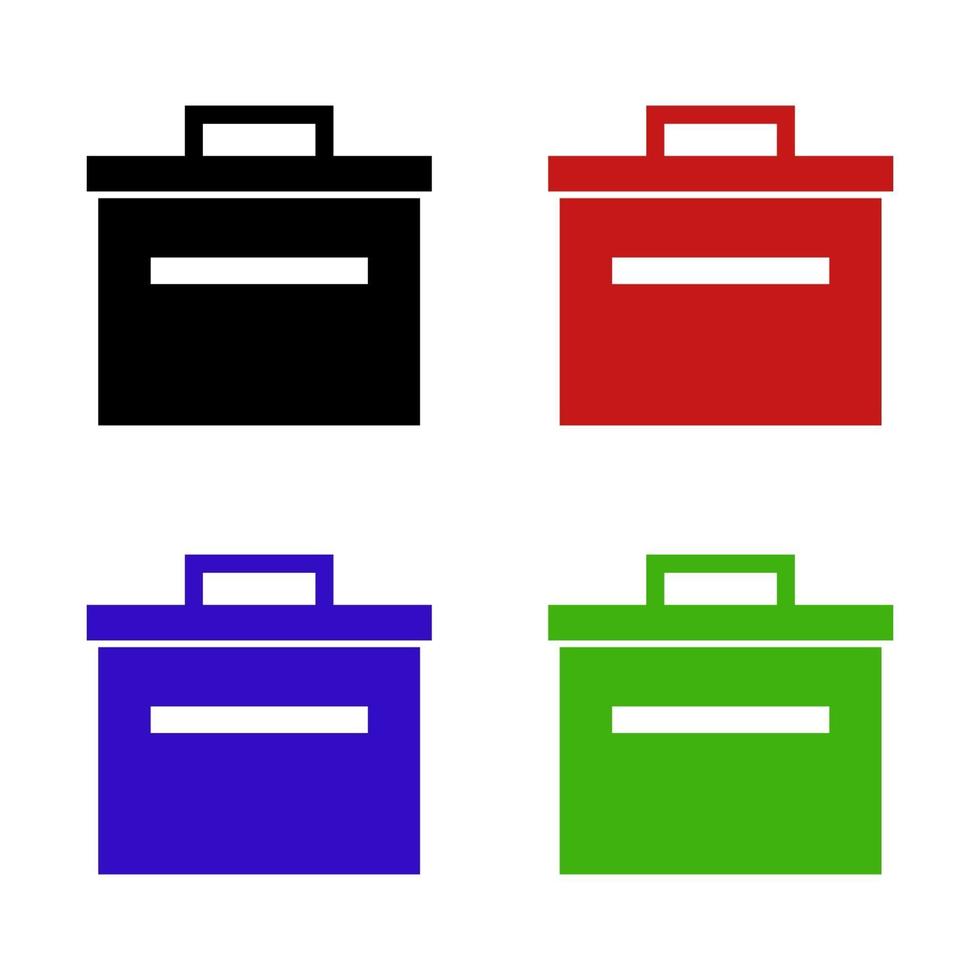 Toolbox Set On White Background vector