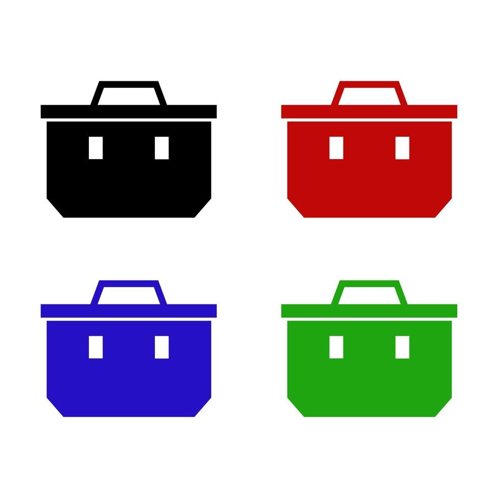 Toolbox Set On White Background vector