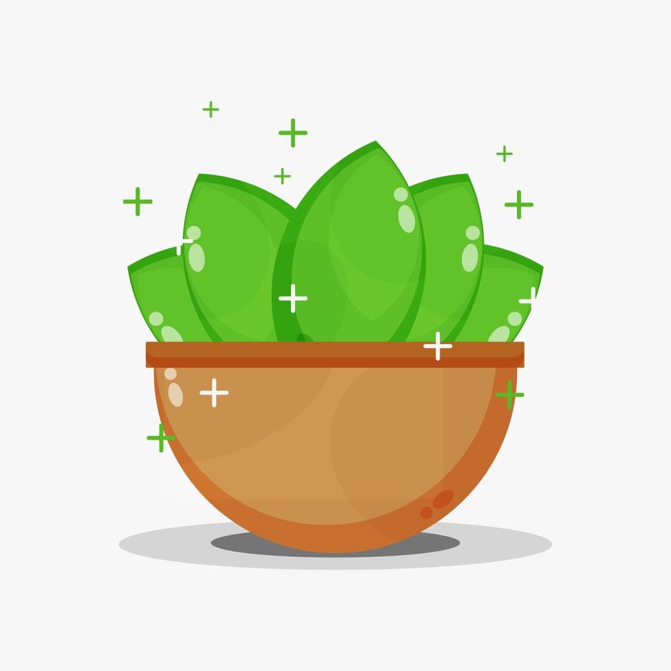 Vector design of plants in pots