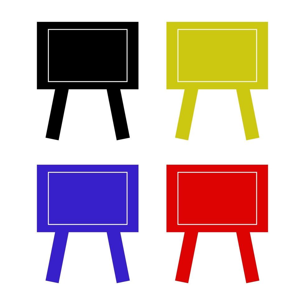 Chalkboard Set On White Background vector