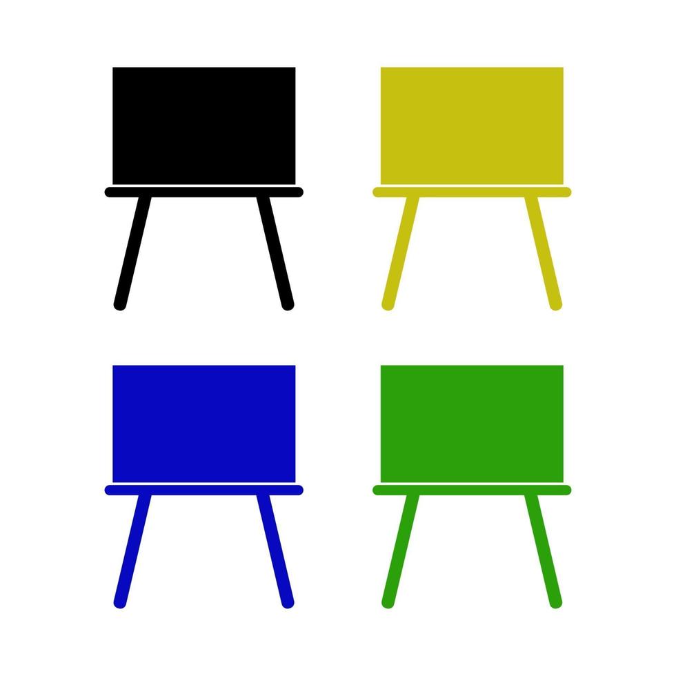 Chalkboard Set On White Background vector