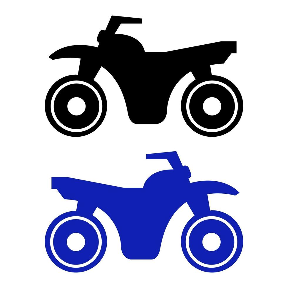 Motorcycle Set On White Background vector