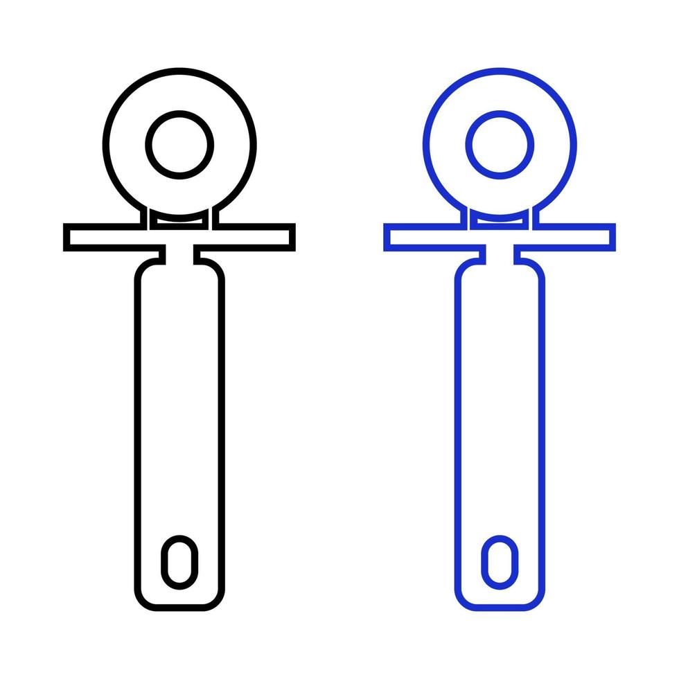 Set Of Pizza Cutter On White Background 2148818 Vector Art at Vecteezy