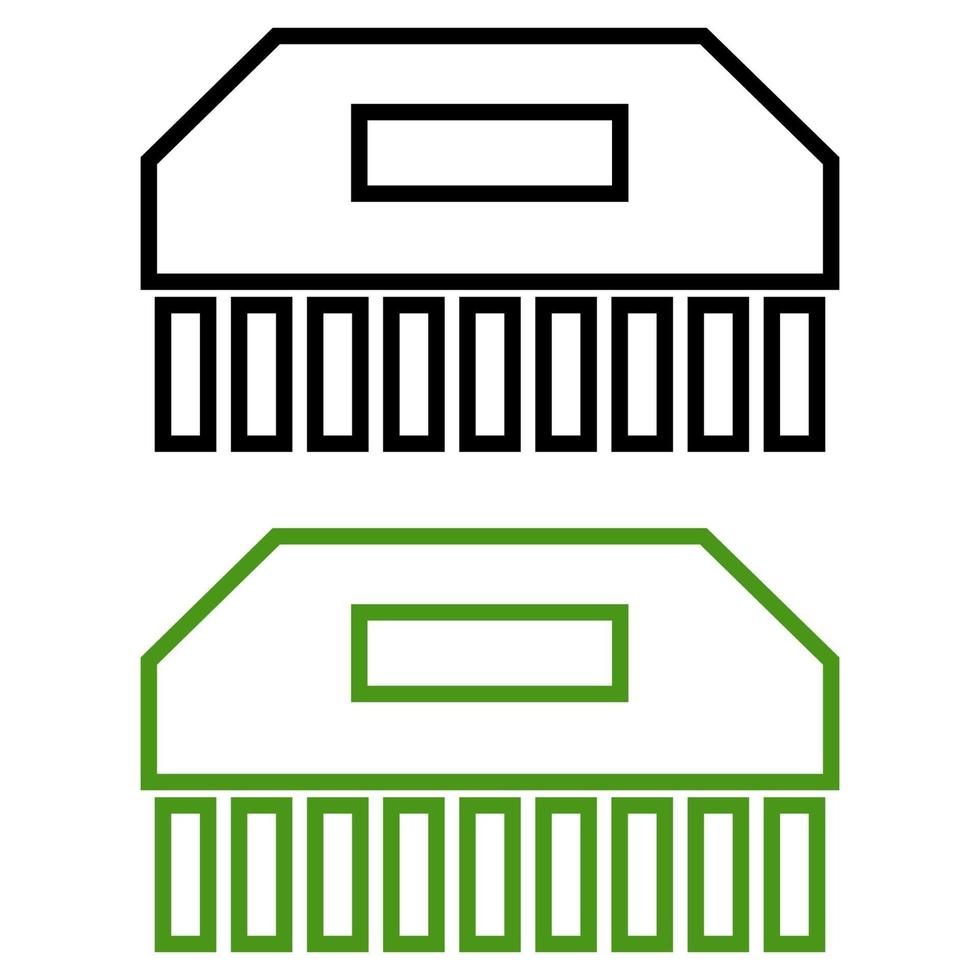 Comb Set On White Background vector