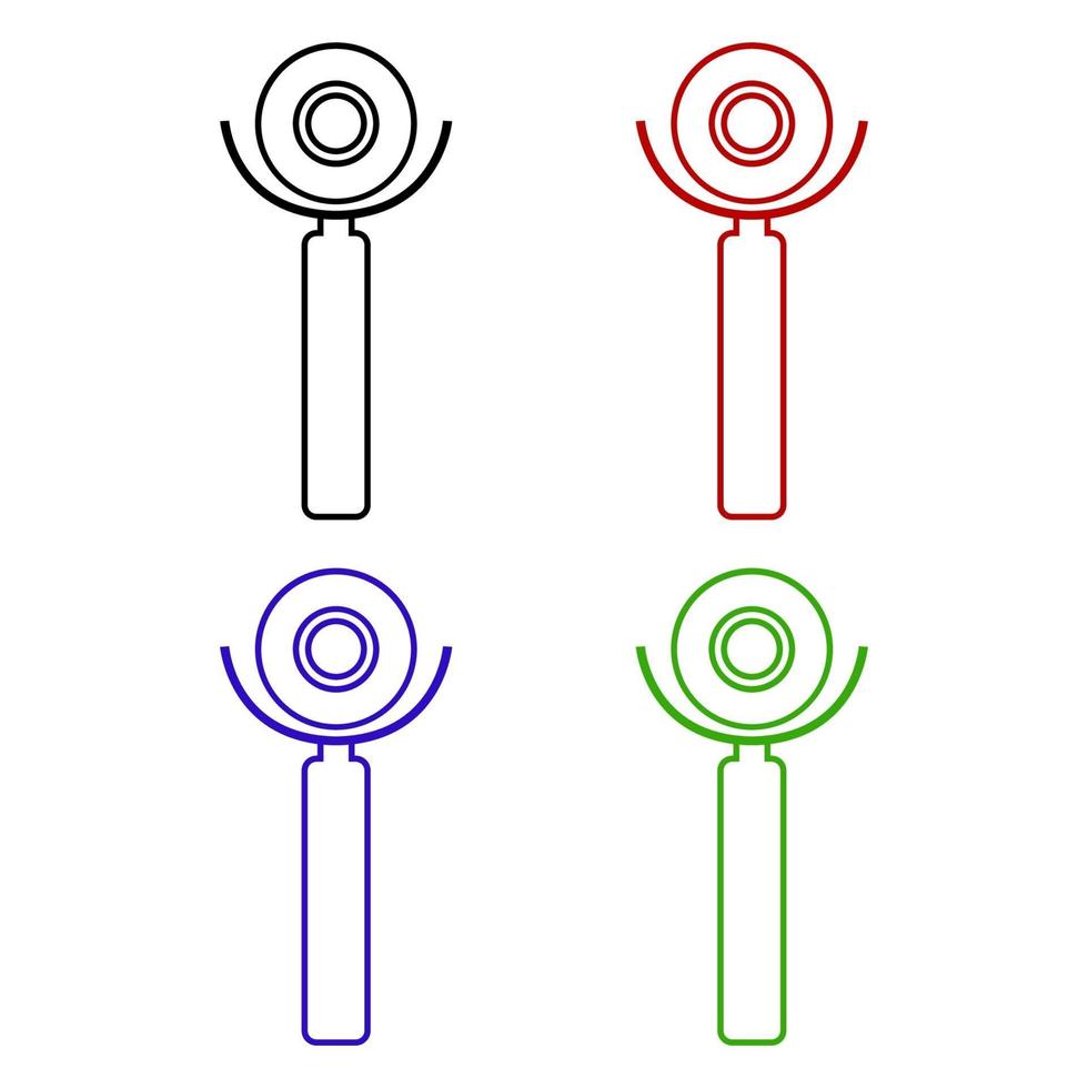 Set Of Pizza Cutter On White Background 2148872 Vector Art at Vecteezy