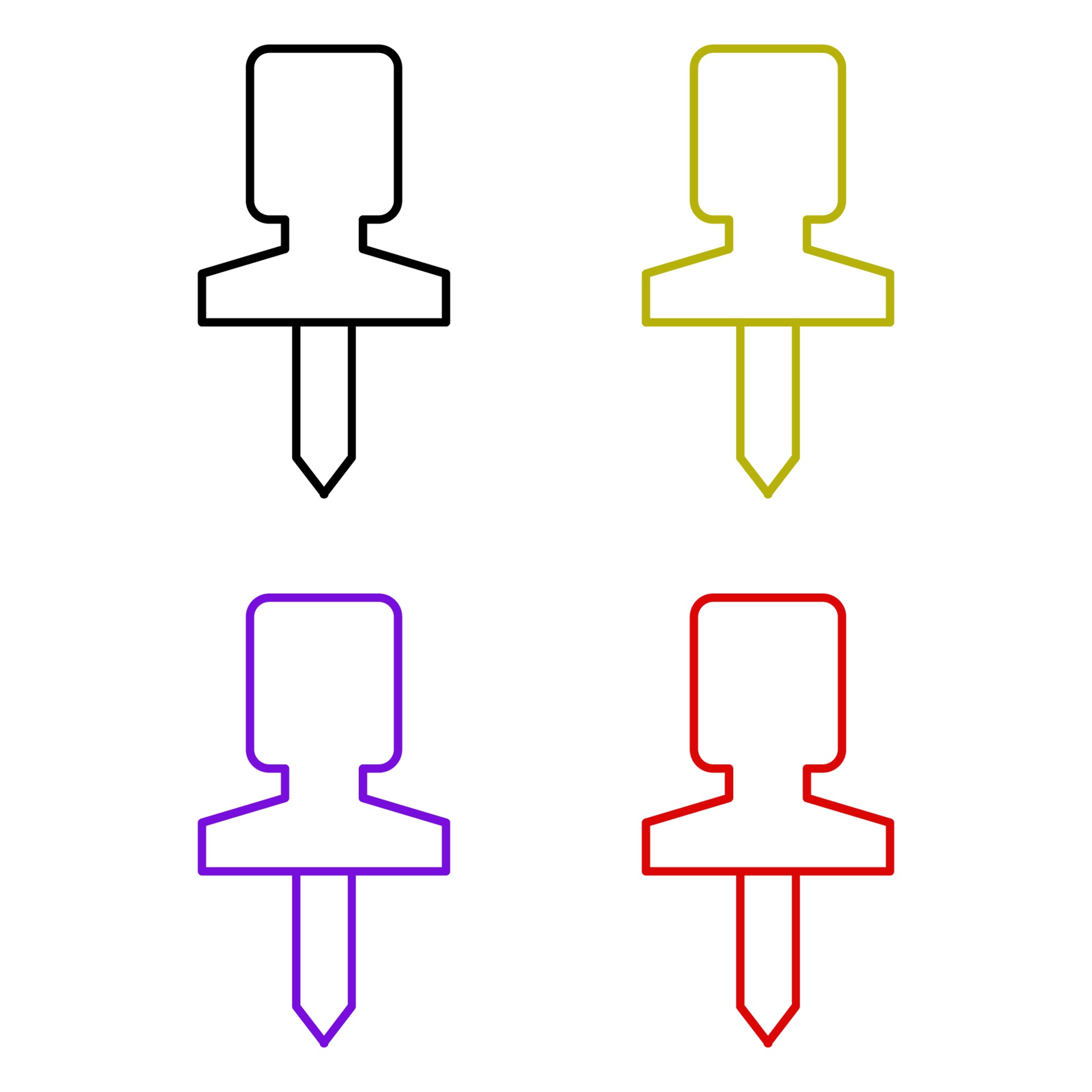 Set Of Drawing Push Pin On White Background 2148906 Vector Art At Vecteezy Set Of Drawing Push Pin On White Background 2148906 Vector Art At Vecteezy