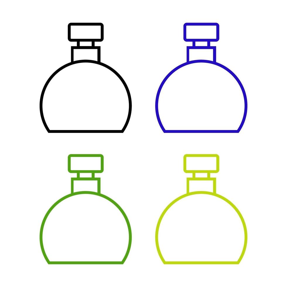 perfume en fondo blanco vector