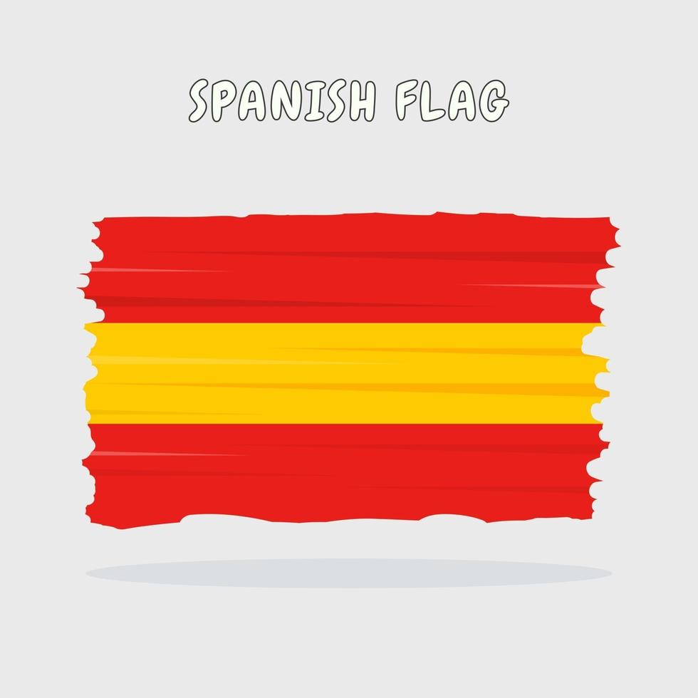 diseño de la bandera española vector