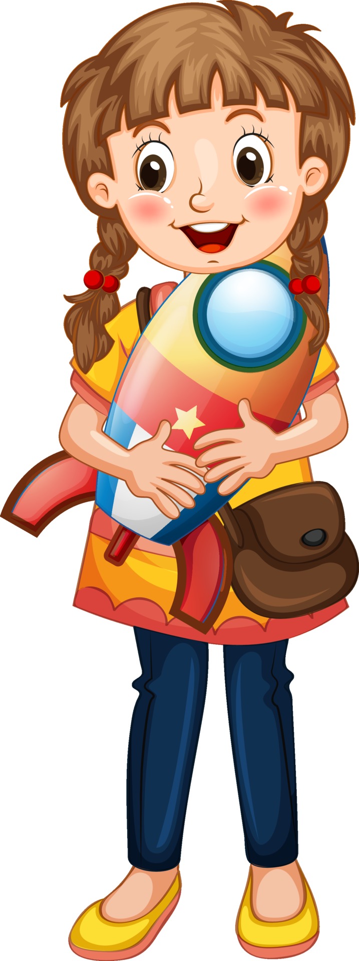 Cute girl cartoon character holding a rocket ship 2149393 Vector Art at Vecteezy Cute girl cartoon character holding a rocket ship 2149393 Vector Art at Vecteezy