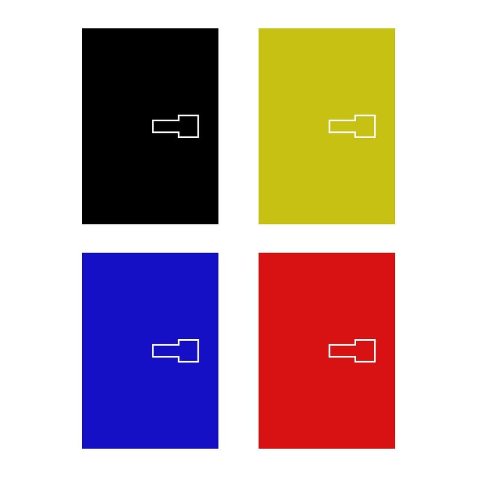 Door Set On White Background vector