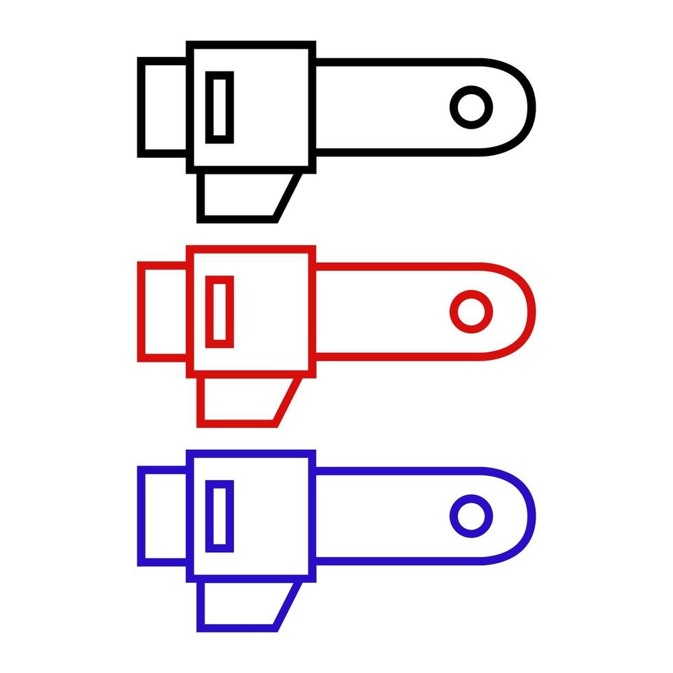 Conjunto de sierra eléctrica sobre fondo blanco. vector