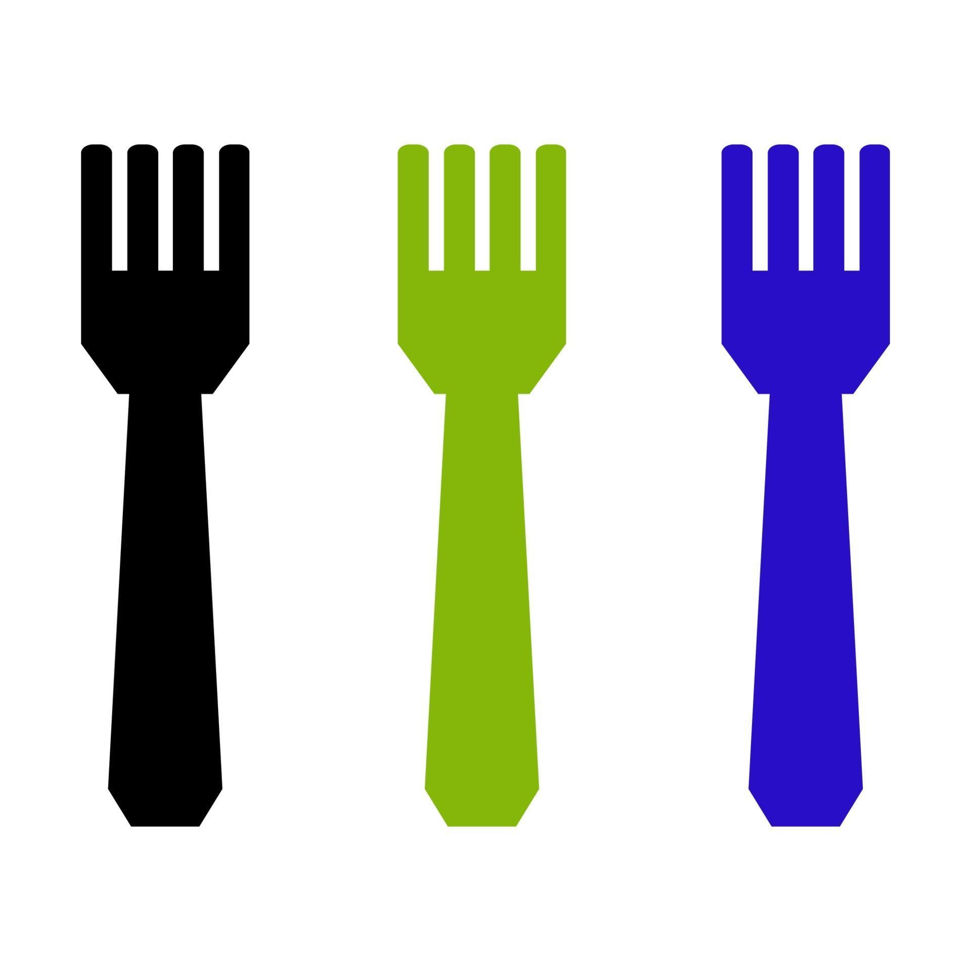 Fork Set On White Background 2149850 Vector Art at Vecteezy