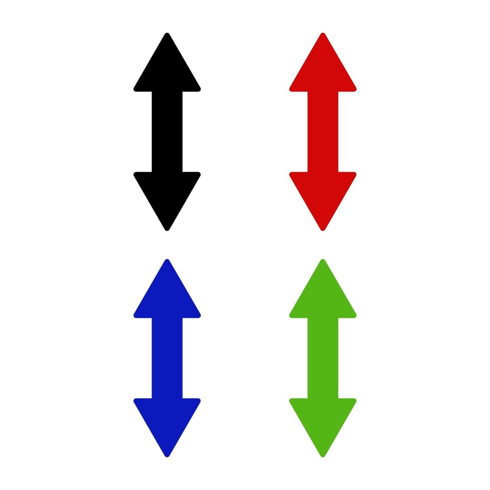 Arrow Set On White Background vector