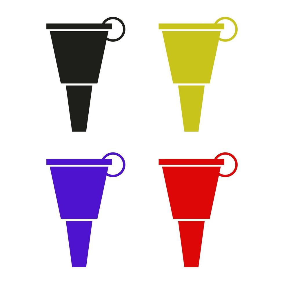 Funnel Set On White Background vector