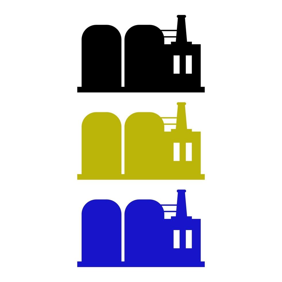 Industry Set On White Background vector