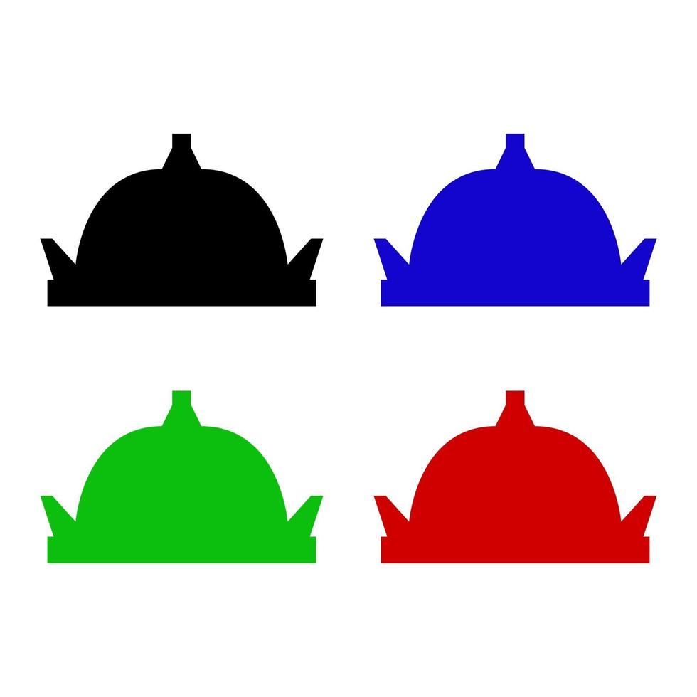 Crown Set On White Background vector