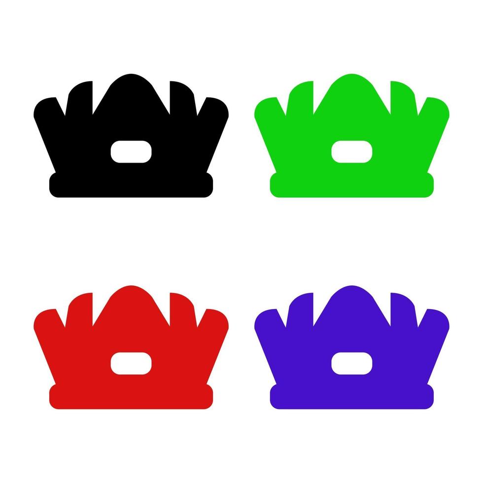 Crown Set On White Background vector