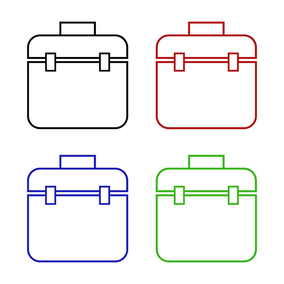 Toolbox Set On White Background vector