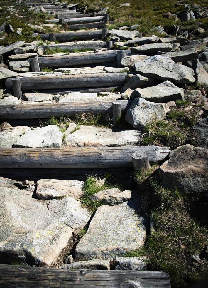 Old stone stairs photo