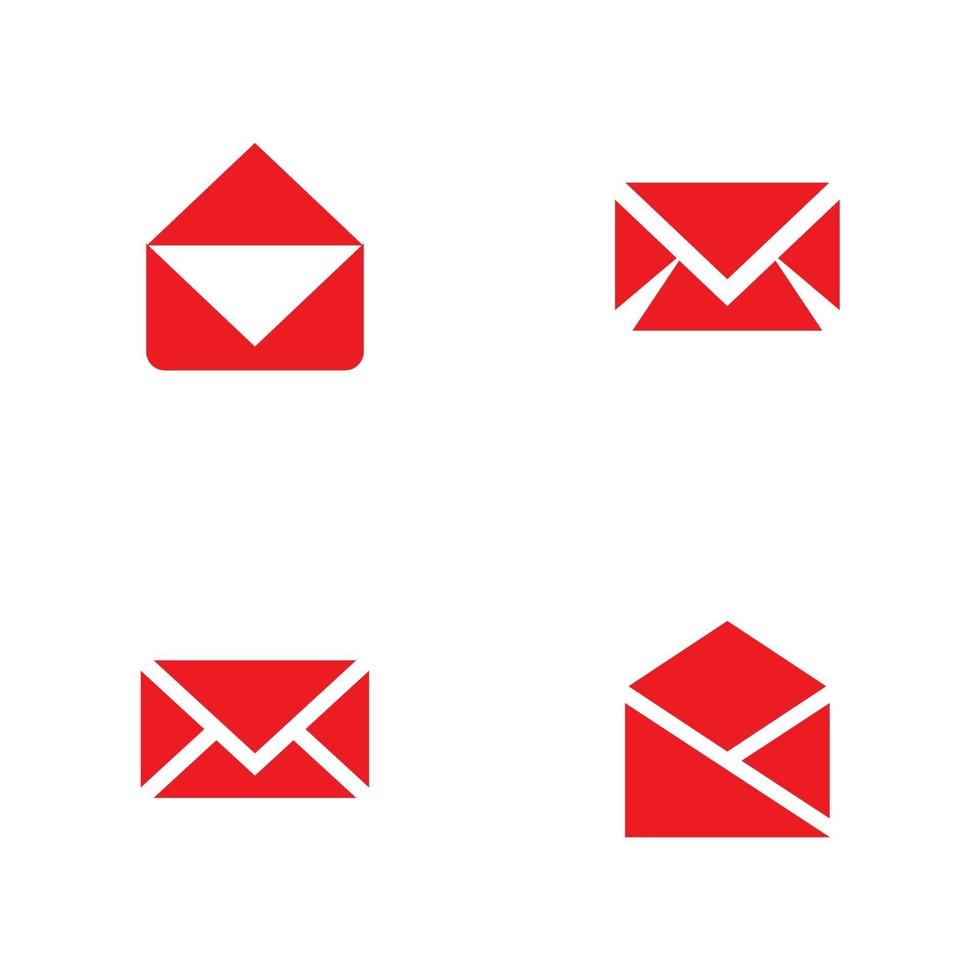 email icon logo design template vector